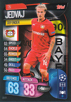 Tin Jedvaj Bayer 04 Leverkusen 2019/20 Topps Match Attax CL #LEV14